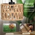 thumbnail image 5 of MEHOOM Rattan Candle Warmer Lamp with Dimmer Timer, Adjustable Height Warmer for Jar Candles, Light Brown Lampshade with 2 Bulbs, Home Decor Gifts for Bedroom Living Room, 5 of 5
