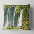 thumbnail image 2 of Designart Detian Waterfall in Vietnam - Landscape Printed Throw Pillow - 18x18, 2 of 5
