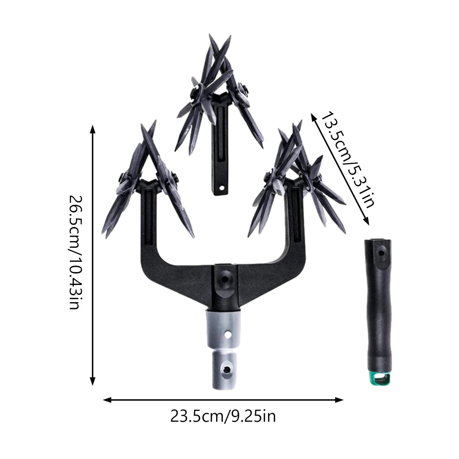 Buy Cultivator Tool,Soil Turning Tool With 3 Roots Reinforced Tines Detachable Handle, Lawn
