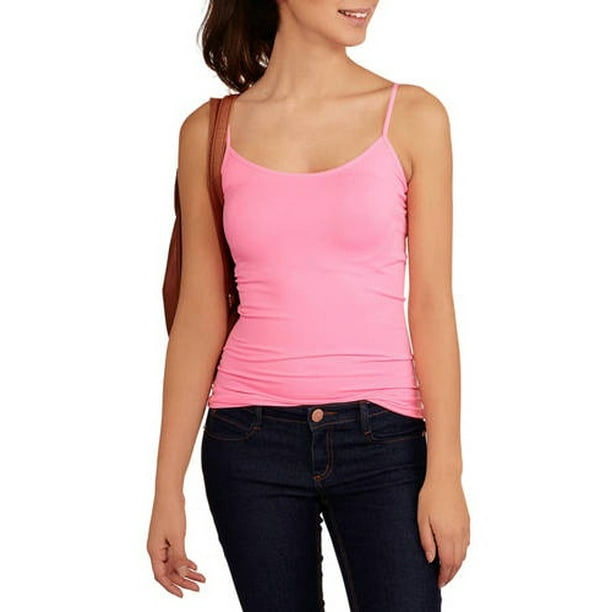 No Boundaries - No Boundaries Juniors' seamless cami with adjustable ...