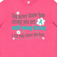thumbnail image 4 of Inktastic Ovarian Cancer Being Strong Youth T-Shirt, 4 of 5
