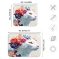 thumbnail image 3 of Kitchen Drying Mat Kitchen Drying Pad 18x24In Drying Dish Mat Dish Drying Mats Kitchen Countertop Multi-Function Drain Drying Mat Beautiful White Cat, 3 of 8