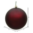 thumbnail image 2 of Vickerman 8" Burgundy Matte Ball Ornament, 2 of 5