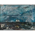 thumbnail image 3 of John Orne Johnson Frost 14x11 Black Modern Framed Museum Art Print Titled - The Marblehead Fishermen (ca. 1922 - 1928), 3 of 5