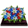 thumbnail image 6 of Artificial Cemetery Flower, Outdoor Grave Saddle Headstone Decorations, Rose Memorial Day Flowers for Gravesite, 6 of 7