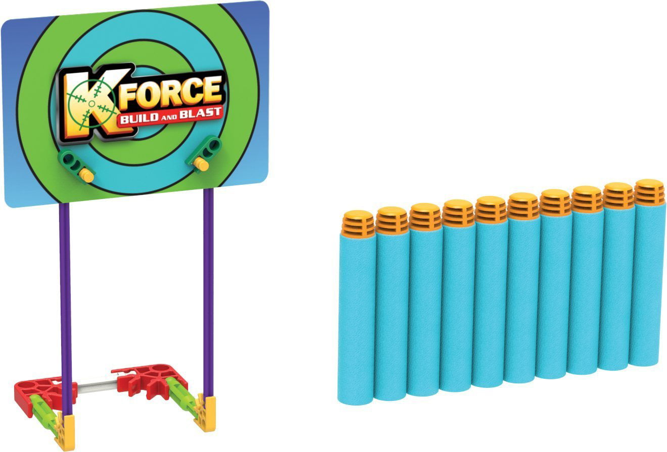 2 10 packs & Free Target 3 PACK K’NEX K-FORCE 10 Dart Pack and Clip 