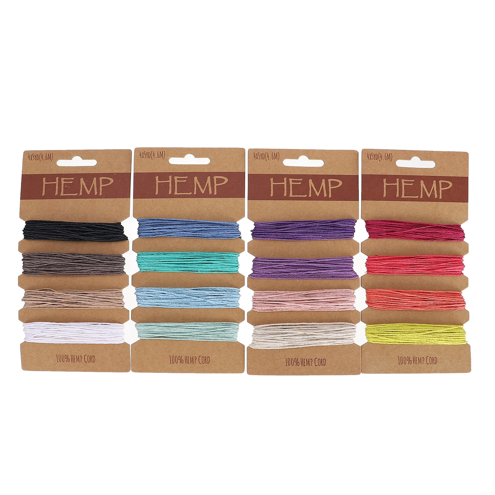 Rosarivae 16 Colors 1mm Thread Cord Natural Twine Hemp Cord Rope String