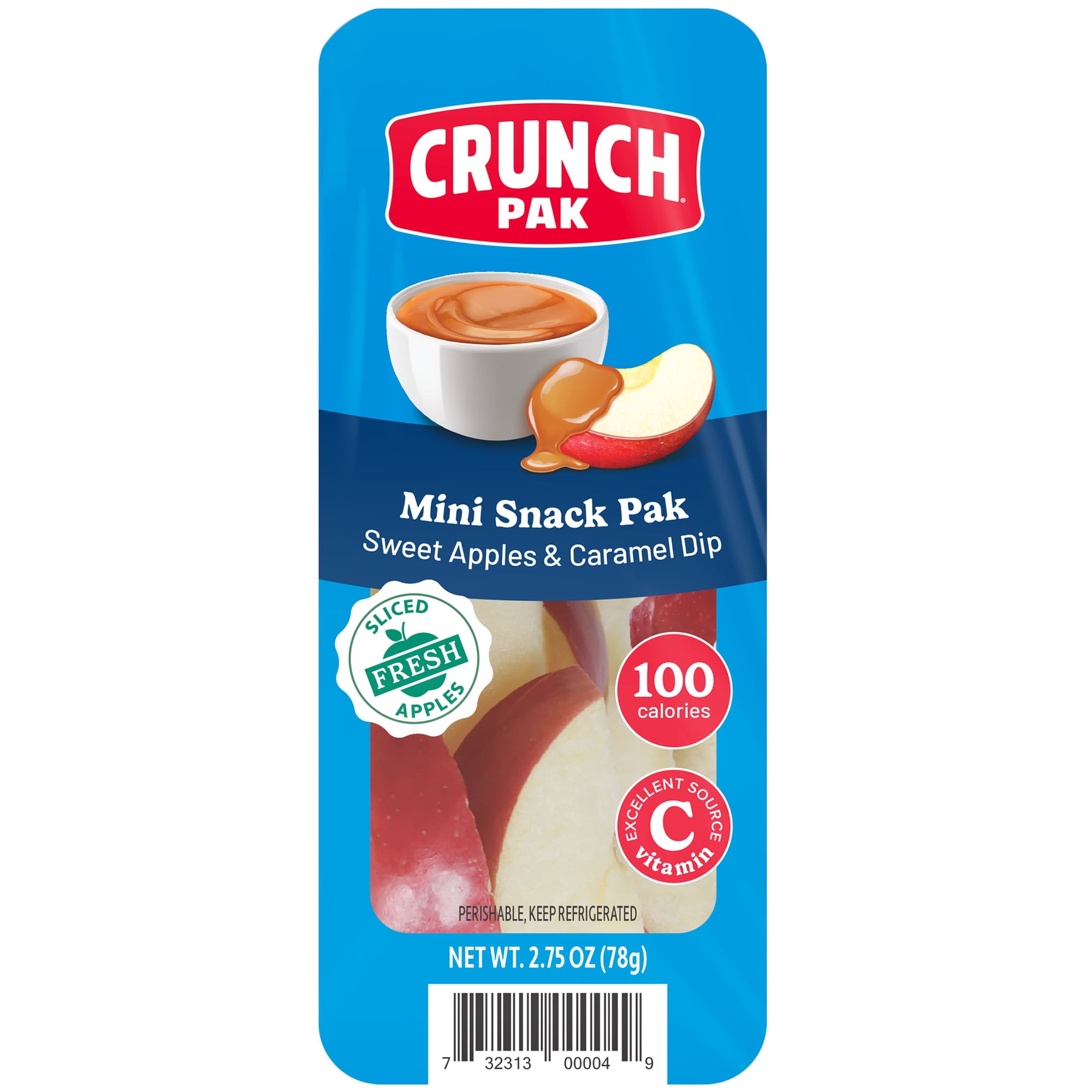 Crunch Pak Snack with Fresh Sweet Sliced Apples and Caramel, 2.75 oz