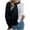 White, variant on Ahdbta Women's Sweaters Trendy Color Block Loose Fit Twist Knitted Pullover Tops Casual Fall Winter Warm Crewneck Sweaters