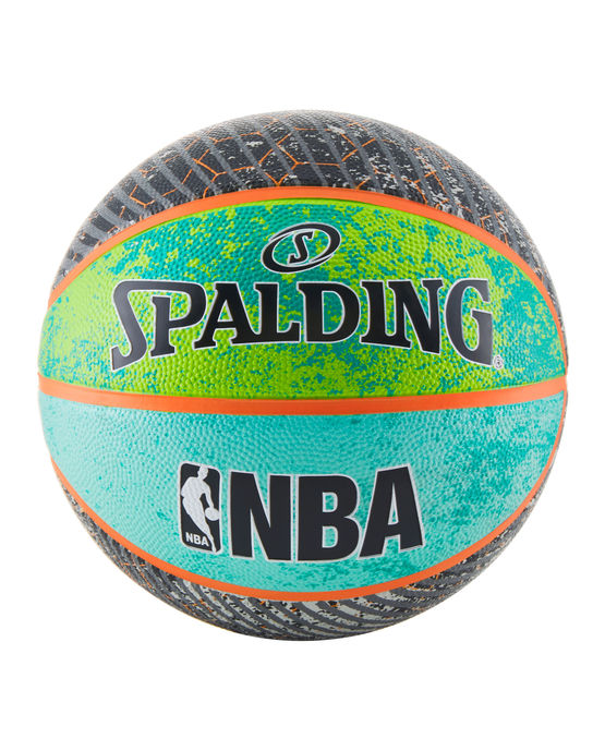Spalding NBA Designer Colletion Green/Blue/Gray Outdoor Basketball 29.5