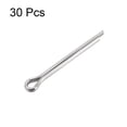 thumbnail image 3 of Uxcell Split Cotter Pin -2mm x 20mm 304 Stainless Steel 2-Prongs Silver Tone 30Pcs, 3 of 3
