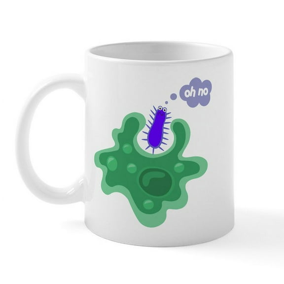 CafePress - Phagocytosis Mug - 11 oz Ceramic Mug - Novelty Coffee Tea Cup