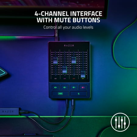Razer - Audio Mixer for Broadcasting and Streaming - Black