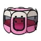 thumbnail image 1 of Corral portátil plegable para mascotas, de malla transpirable, jaula superior ligera con cremallera Rosa Medio Zulema Parque infantil plegable, 1 of 8