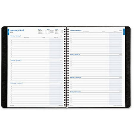 day timer faux croc weekly monthly wirebound business planner 8