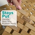thumbnail image 4 of SlipX Solutions Non-Slip Bamboo Bath Mat, Wooden Bath & Shower Rug for Spa,  Sauna, Pool Area, Easy to Roll Up, Eco-Friendly, 24.75” x 16.5”, Natural Wood, 4 of 7