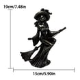 thumbnail image 5 of OIUR Sexy Witch Figurine Gothic Witch Ornament Desktop Decorative Witch Sculpture Gift for Witches Lovers Cabinet Mantel Decoration, 5 of 7