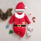 thumbnail image 3 of Disfraz de Papá Noel para el primer día de Navidad de Umorden para bebés, niños y niñas, mono de duende de Papá Noel, traje de 0 a 18 meses, 3 of 5