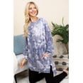 thumbnail image 3 of Ultra Cozy Tie Dye French Terry Brush Oversize Casual Pullover, 3 of 5