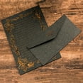thumbnail image 4 of 3Pcs Kraft Paper Envelopes with Clear Stripe Line Smooth Reliable Writing Vintage Style Invitations Elegant Wedding Stationery Set, 4 of 7