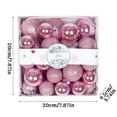 thumbnail image 3 of Horivan 28PCS Christmas Tree Baubles Shatterproof Plastic Ornaments for Home Party Decor Holiday Wedding Festive Decorations, 3 of 7