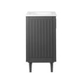 thumbnail image 3 of Sink Vanity Cabinet, Gray White, Wood, Hotel Bedroom Bathroom, Modern Contemporary HB34062, 3 of 10