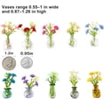 thumbnail image 3 of Mini Vase Magnets for Fridge, 10pack Cute Tiny Magnetic Glass Vases Refrigerator Accessories, Real Flowers Pot Magnet, Funny Aesthetic Plant Pot Locker Office Kitchen Decoration, Small Magnet Bud, 3 of 6