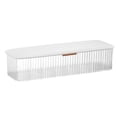 thumbnail image 1 of Linyer Data Cable Storage Box with Cover Line Organizer Dustproof Phone Charger Charging Cables Management Stationery Sorting Case White Gold, 1 of 8