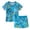 Blue, variant on Mercatoo Toddler Boy's Clothes Short Sleeve Star Print T-Shirt Tops and Shorts 2Pcs Outfit Kids Summer Casual Playwear Set