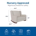 thumbnail image 3 of Baby Relax Hadley Upholstered Double Rocker Chair, 3 of 5