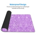 thumbnail image 4 of Bingfone Lilac Glittering Large Gaming Mouse Pad,Extended Desk Mousepad With Stitched Edges,Non-Slip Base,Water Resist Keyboard Pad For Gamer, Office & Home, 29.5 X 16 In, 4 of 9