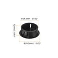 thumbnail image 2 of Uxcell 26Pack 31/32" Plastic Hole Plugs Panel Flush Type Knockout Locking Plugs, Black, 2 of 5