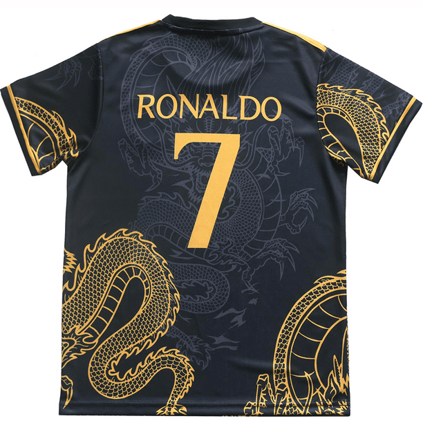 Camiseta de fútbol para fanáticos de C Ronaldo, ropa deportiva con patrón de dragón, traje de entrenamiento de fútbol, 24/250612-CL1
