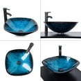 thumbnail image 5 of FULLWATT 24 inch Bathroom Vanity Set - Combo MDF Sink Cabinet Vanity with Counter Top Glass Vessel Sink Vanity and 1.5 GPM Faucet, 5 of 12