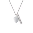 thumbnail image 2 of Delight Jewelry Silvertone Large Guitar Pick Silvertone Always My Sister Bar Charm Necklace, 23", 2 of 4