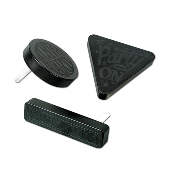 20 Pack Beistle New Year's Eve Racket Raise 'N Noisemakers black