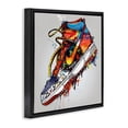 thumbnail image 2 of Stupell Industries Eclectic Graffiti Sneaker with Laces Black Floating Frame Canvas Art, 18 x 18, by Creative Studio, 2 of 8