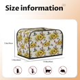 thumbnail image 5 of Uemuo Bird Sunflowers Print Toaster Cover 2 Slice, Small Kitchen Appliance Covers, Toaster Oven Cover with Loop, Bread Machine Cover Dust Cover Protection, 5 of 7