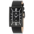 thumbnail image 1 of Unitron Enterprise 3943-B Stainless Steel Black Dial Rectangle Quartz Watch, 1 of 1