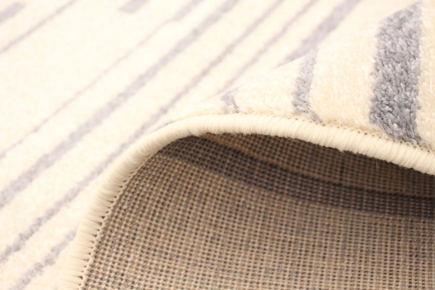 ECARPET Striped Area Rug, Minimalist Style Modern Carpet Fika Collection