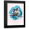 thumbnail image 1 of Kovacs, Anna Brigite 15x18 Black Modern Framed Museum Art Print Titled - Cute Birds, 1 of 5
