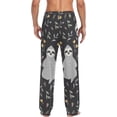 thumbnail image 4 of FREEAMG Sloth Cotton Pajama Pant for Men, Super Soft Lightweight Lounge Pajama Bottoms Drawstring Sleepwear Pant with 2 Pockets, 4 of 7