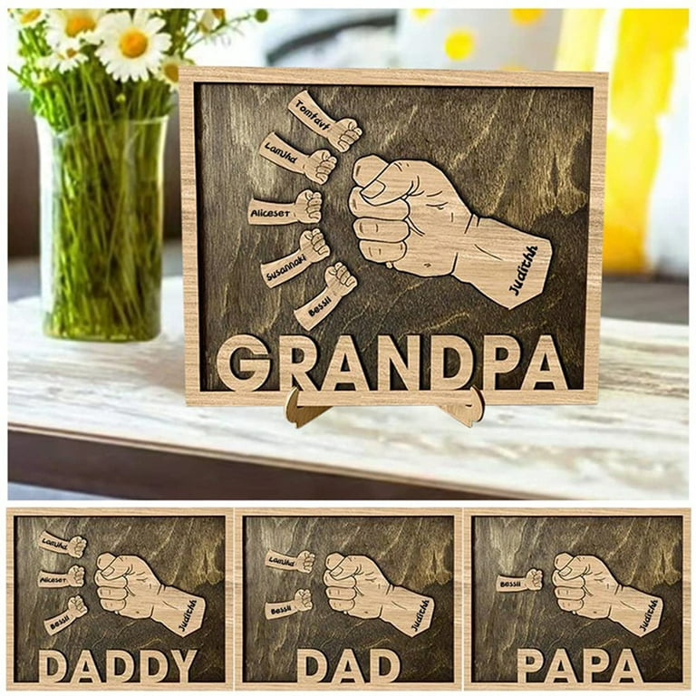  Fathers Day Gift for Dad, Personalized Dad Sign with