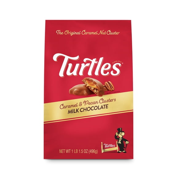 DeMet's Turtles, Original Milk Chocolate Pecan Bag, 17.5oz
