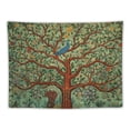 thumbnail image 5 of GOSMITH  Tapestry Green Hanging Psychedelic Tapestries Indian Cotton Twin Bedspread Picnic Sheet Blanket Wall Art Hippie Bedroom Décor, 5 of 7