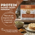 thumbnail image 2 of Pride Of India - Tikka Curry Mung Bean Papadum Lentil Crisp, Pack Of 6-10 count (3.53oz - 100gm) - Instant Microwaveable Vegan Healthy Crackers | Tastes like Indian Curry Sauce, 2 of 5