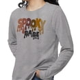 thumbnail image 2 of Drippy Spooky Babe Long Sleeve Shirt Unisex 2X-Large Grey, 2 of 5