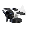 thumbnail image 4 of Yinanstore Solar Powered Rotating Aircraft Model Sun Operated Car Interior Decoration White, 4 of 8