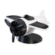 thumbnail image 4 of Tablero de instrumentos con energía solar que gira a la deriva, decoración de avión, consola central de coche Blanco, 4 of 9