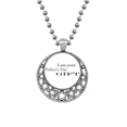 thumbnail image 1 of Regalo padre padre Festival quote Collares Colgante Retro Moon Stars Jewelry Unbranded M, 1 of 3